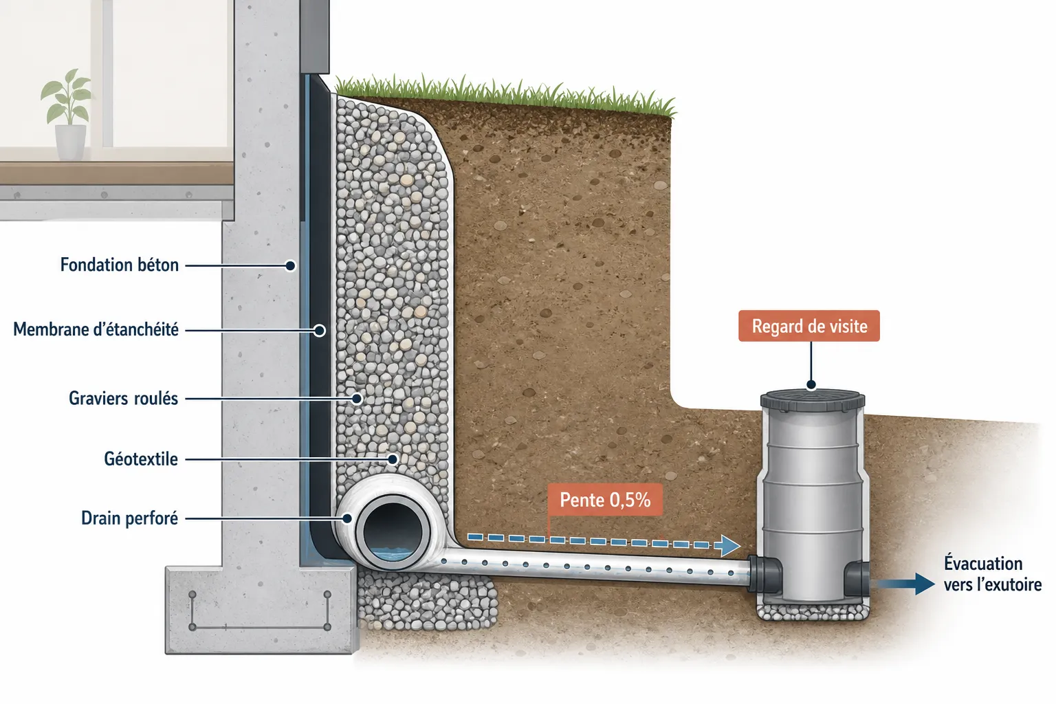 Drainage autour d'une maison : quand agir en Drôme
