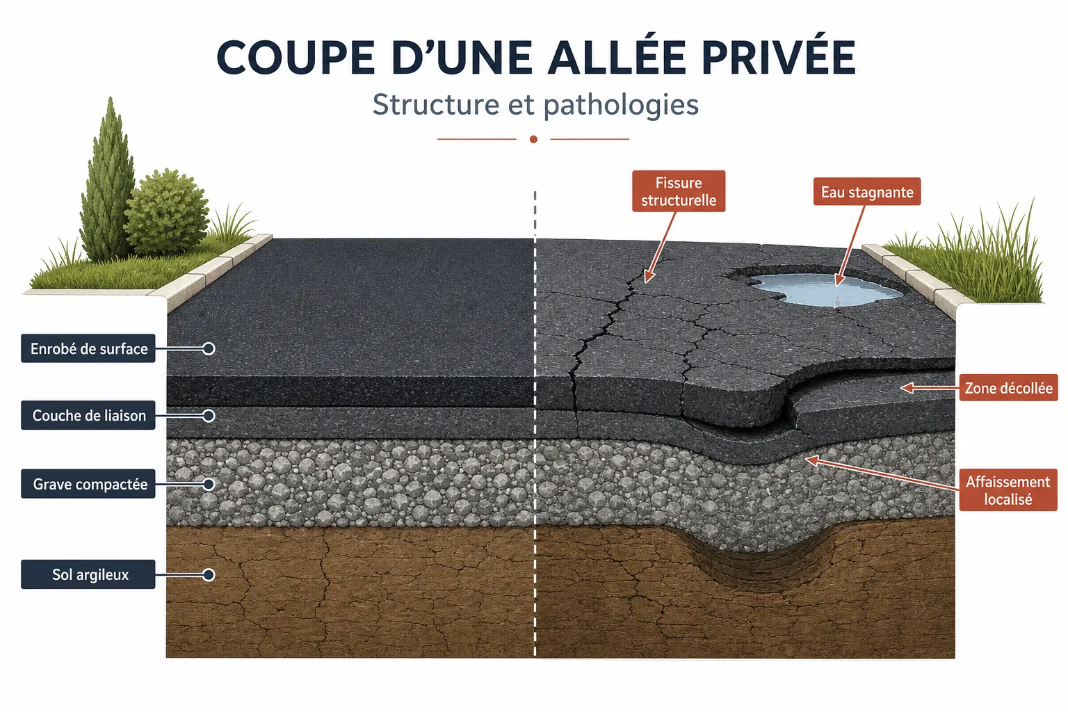 Allee privée : quand faut-il la refaire complètement ?